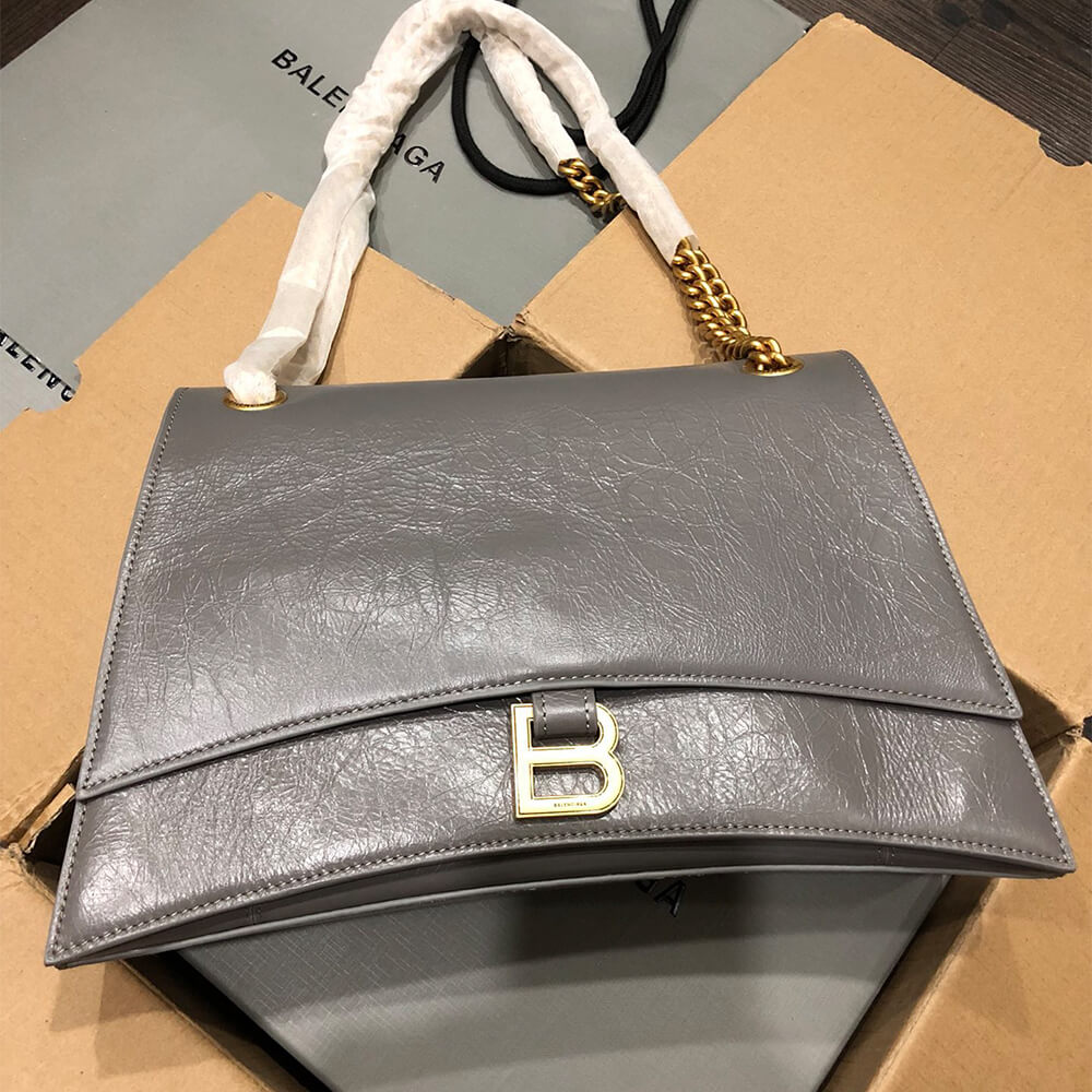 Balenciaga Women s Crush Chain Bag Medium(HIGH-END GRADE)