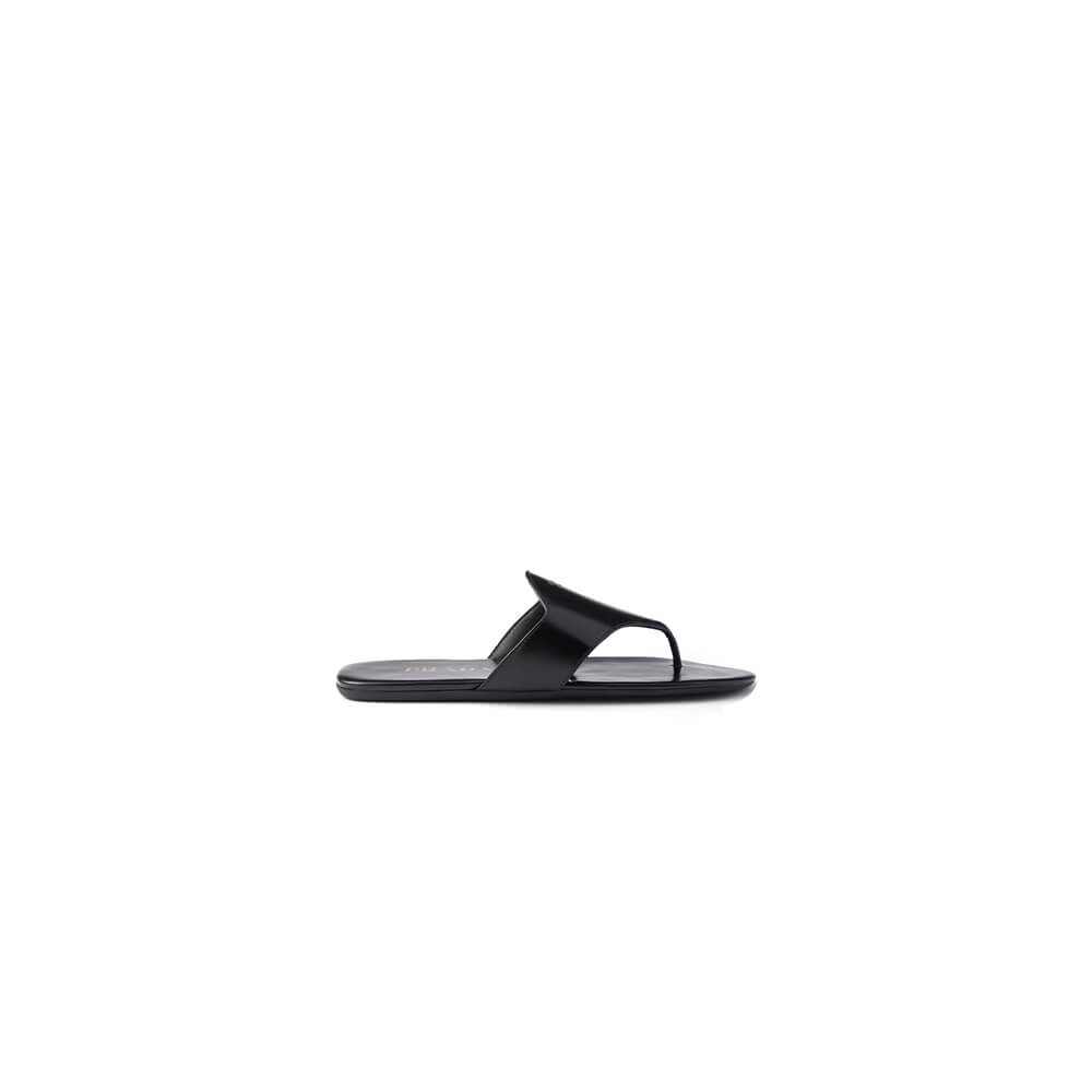 Prada Brushed leather thong sandals